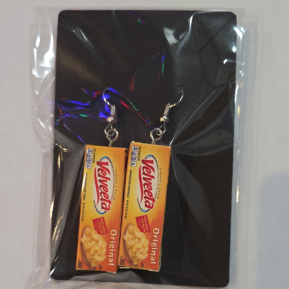 Velveeta Cheese Earrings